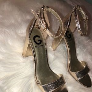 GUESS gold heels